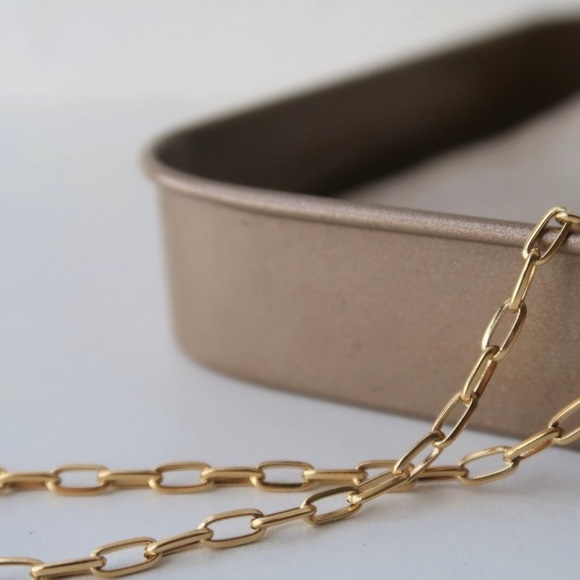 n e w | 18k gold paper clip chain - Picture 5 of 6